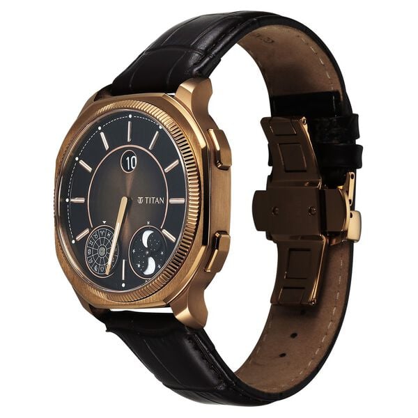 TITAN STELLAR Zodiac Dual Moonphase and Jumping Hour - 10053QL01