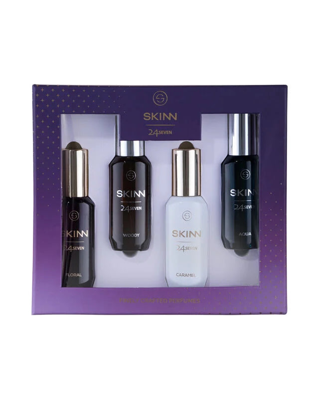 SKINN 24X7 GIFT PACK EDP - 20 ml x 4, PERFUME FOR MEN & WOMEN
