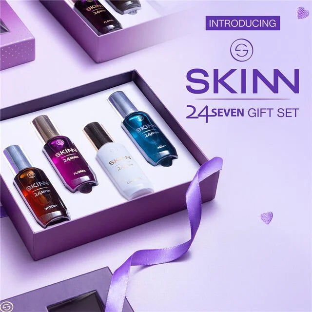 SKINN 24X7 GIFT PACK EDP - 20 ml x 4, PERFUME FOR MEN & WOMEN