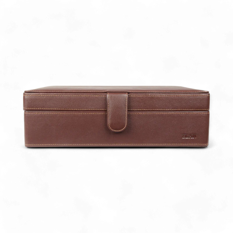 LEATHER 10 WATCH ORGANISER