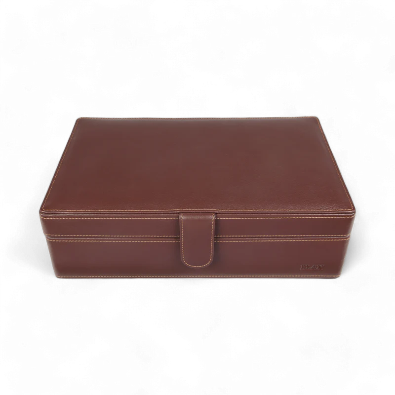 LEATHER 10 WATCH ORGANISER