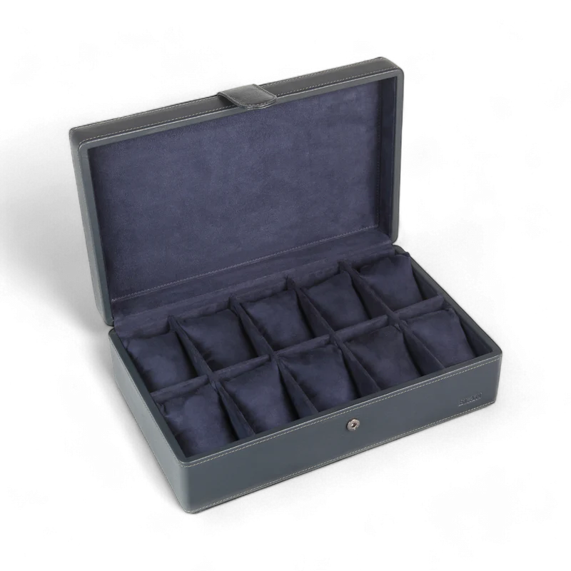 LEATHER 10 WATCH ORGANISER