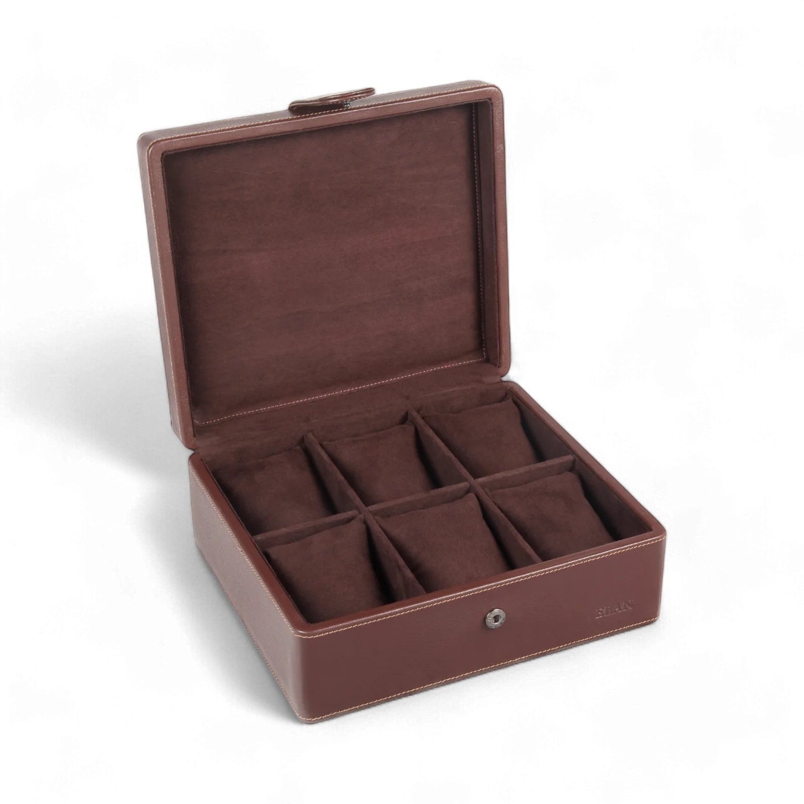 LEATHER 6 WATCH ORGANISER