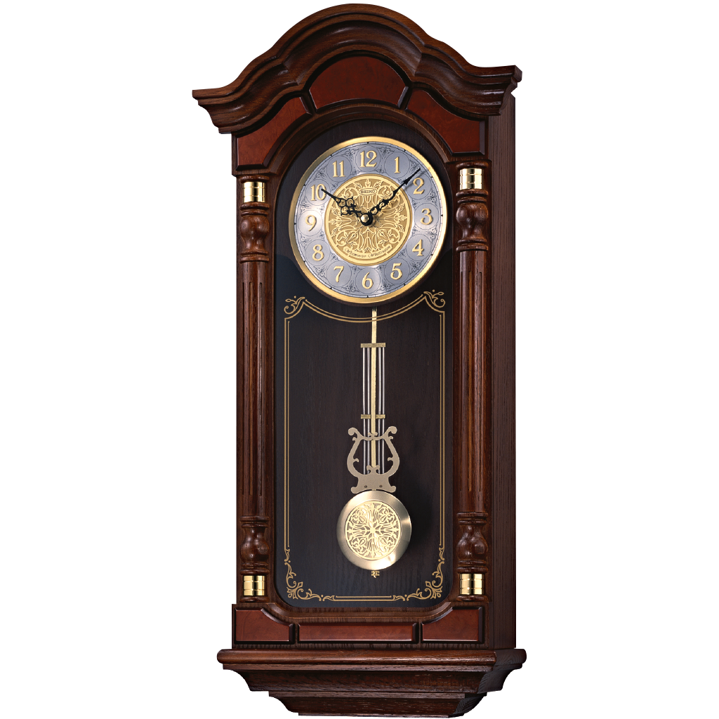 SEIKO CLOCKS QXH004B ALDER WOOD PENDULUM CLOCK