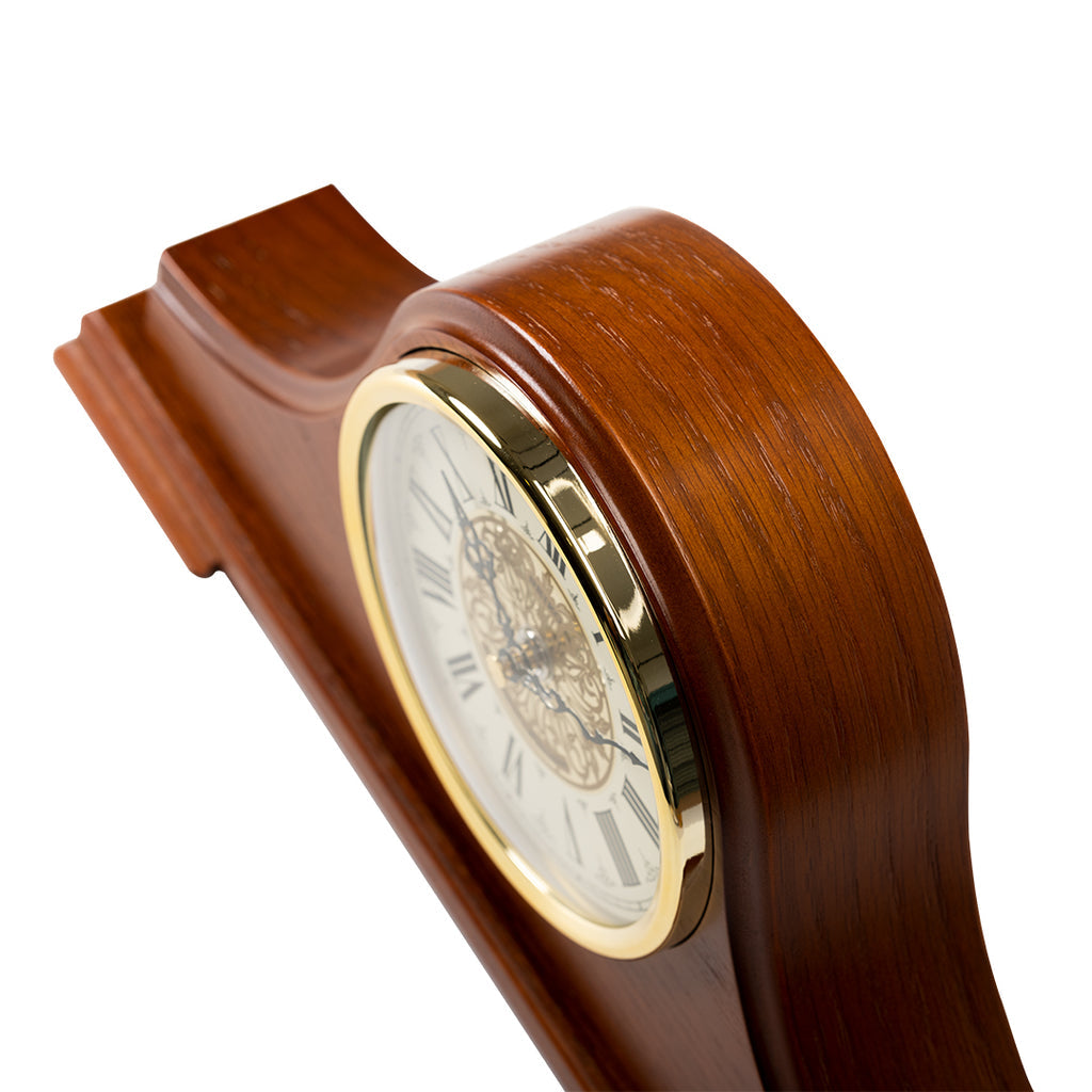 SEIKO QXJ013B CLASSICAL OAK WOOD MANTEL CLOCK