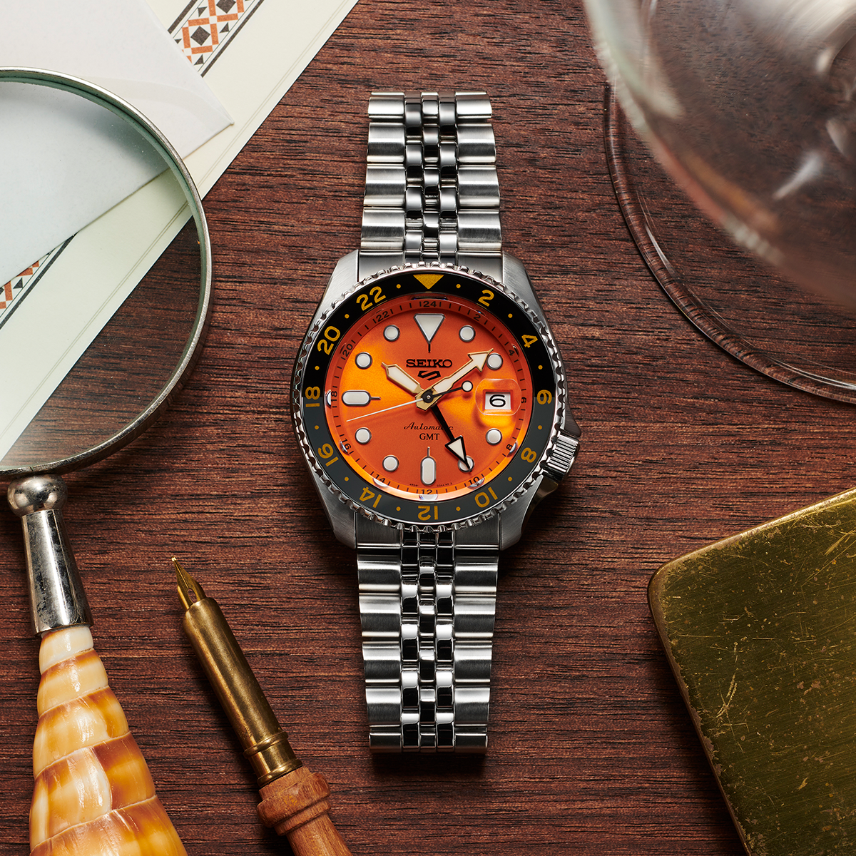 Seiko 5 Sports Mikan Orange GMT - SSK005K1