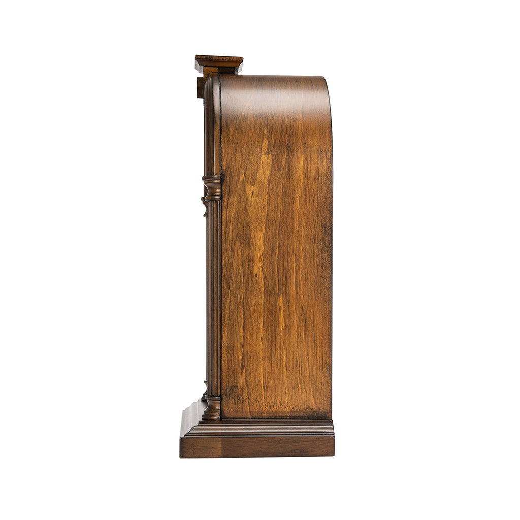 SEIKO QXQ036B BROWN WOODEN DUAL CHIMES TABLE CLOCK WITH PENDULUM