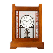 SEIKO QXN235B SAKURA BLOOM DECORATIVE MANTEL TABLE CLOCK
