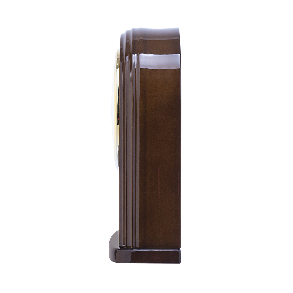SEIKO QXE055L PIANO FINISH WOOD DESK CLOCK