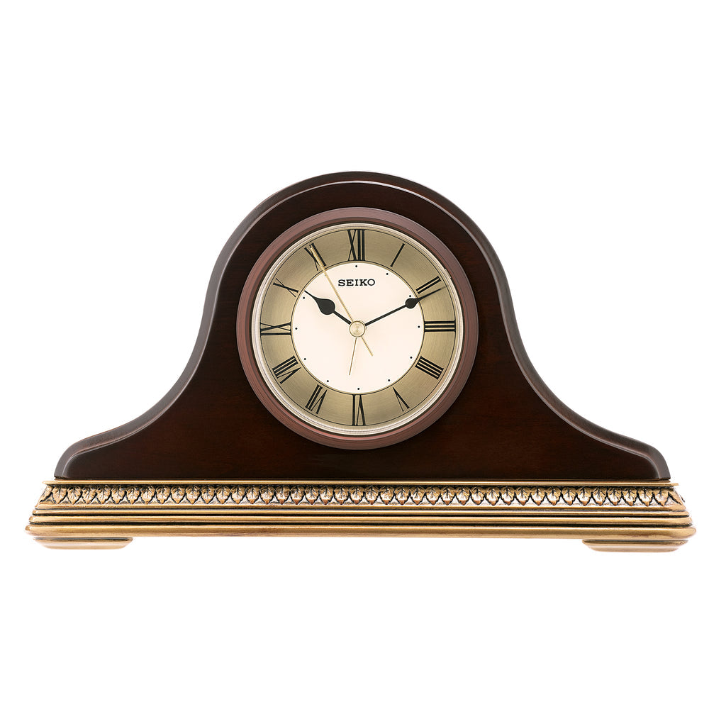 SEIKO QXE017B ALDER WOOD DESK CLOCK