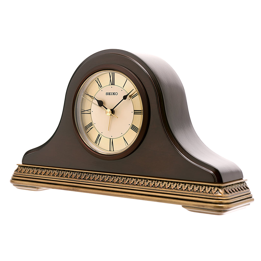 SEIKO QXE017B ALDER WOOD DESK CLOCK