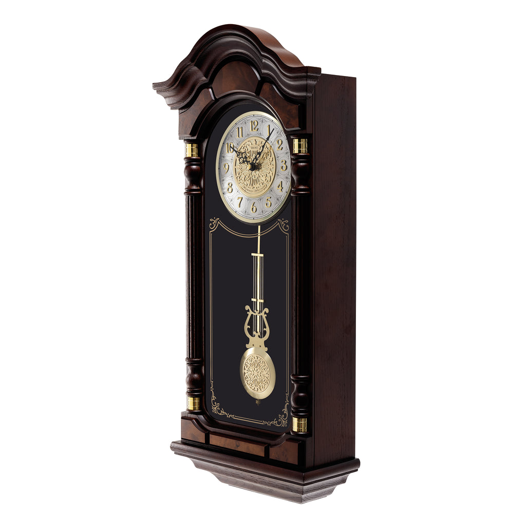 SEIKO CLOCKS QXH004B ALDER WOOD PENDULUM CLOCK