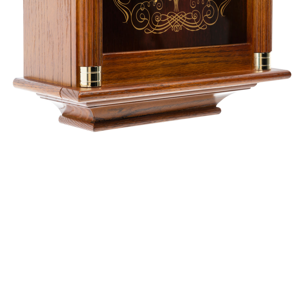 SEIKO CLOCKS QXH107B DUAL CHIME OAK WOOD MUSICAL PENDULUM