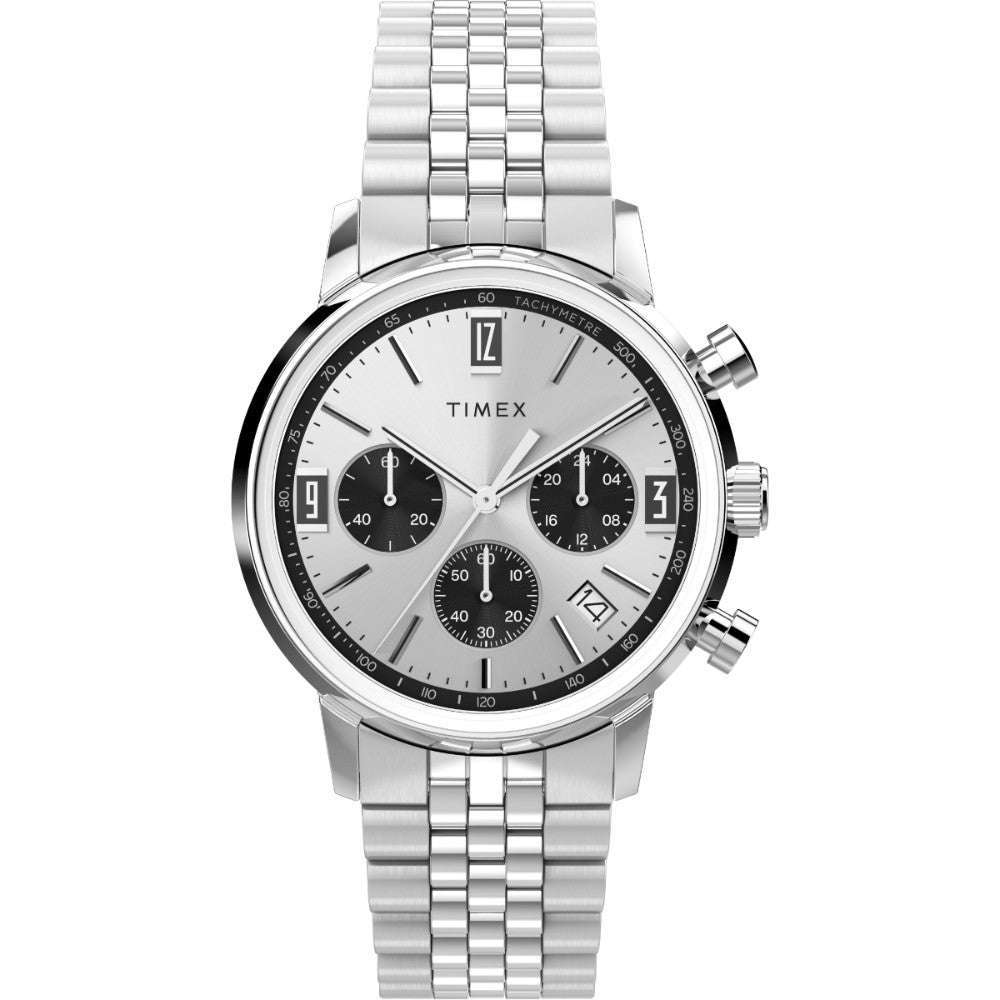 TIMEX MARLIN MEN SILVER PANDA - TW2W10400UJ