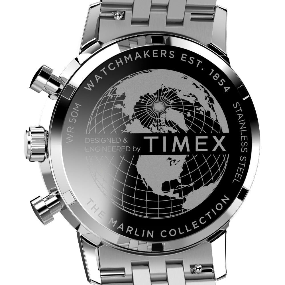 TIMEX MARLIN MEN SILVER PANDA - TW2W10400UJ