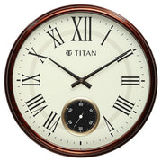 Titan Classic Sub-Second Wall Clock - 35cm x 35cm (Small)