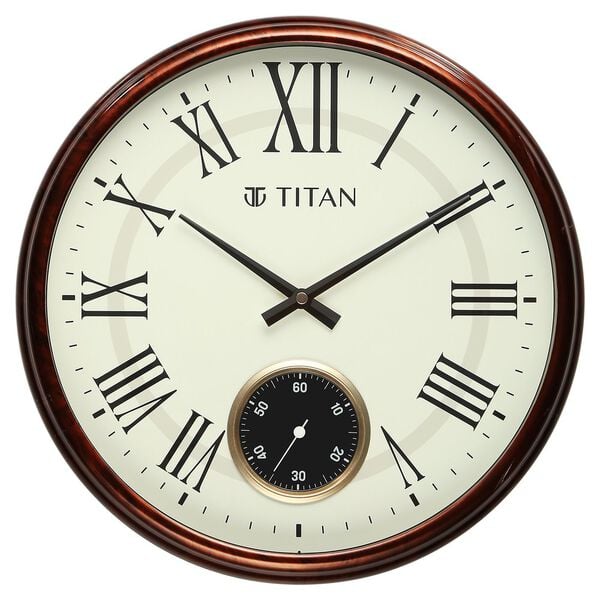 Titan Classic Sub-Second Wall Clock - 35cm x 35cm (Small)