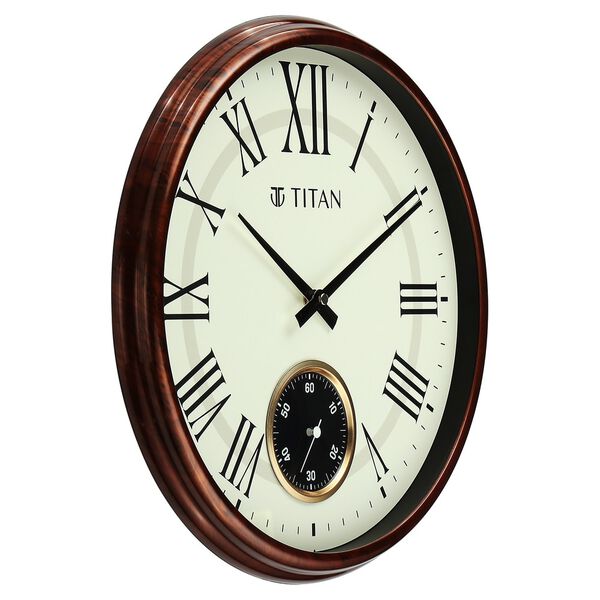 Titan Classic Sub-Second Wall Clock - 35cm x 35cm (Small)
