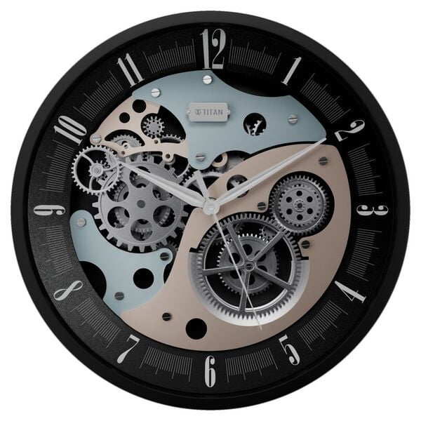 Titan Gear Wall Clock Silent Sweep- 46 cm * 46 cm (Large) - W0121MA01