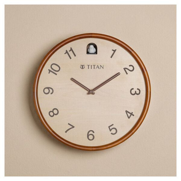 Titan Wooden Cuckoo Clock Contemporary - 30 cm x 30 cm (Medium)