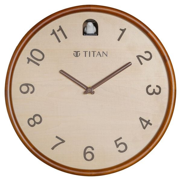 Titan Wooden Cuckoo Clock Contemporary - 30 cm x 30 cm (Medium)