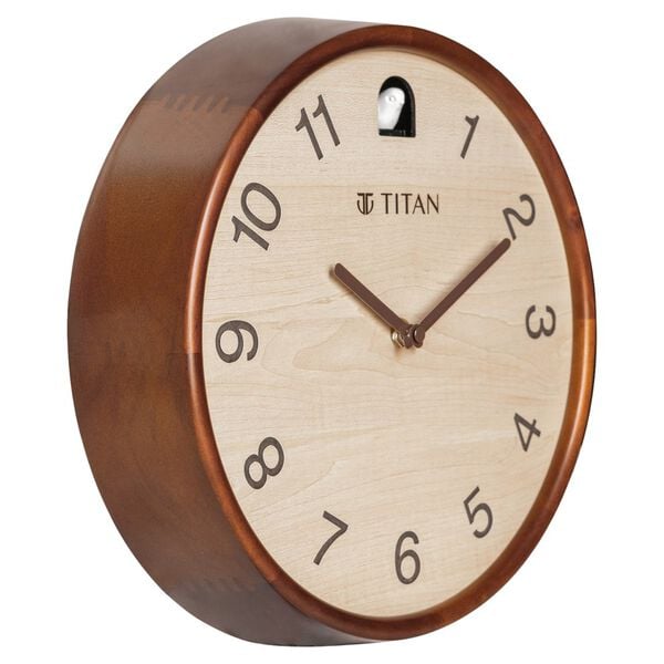 Titan Wooden Cuckoo Clock Contemporary - 30 cm x 30 cm (Medium)