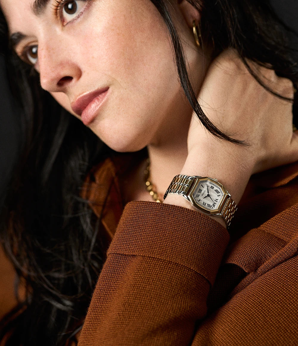 Harlow Three-Hand Two-Tone Watch - ES5362