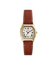 Harlow Three-Hand Brown Leather Watch - ES5364