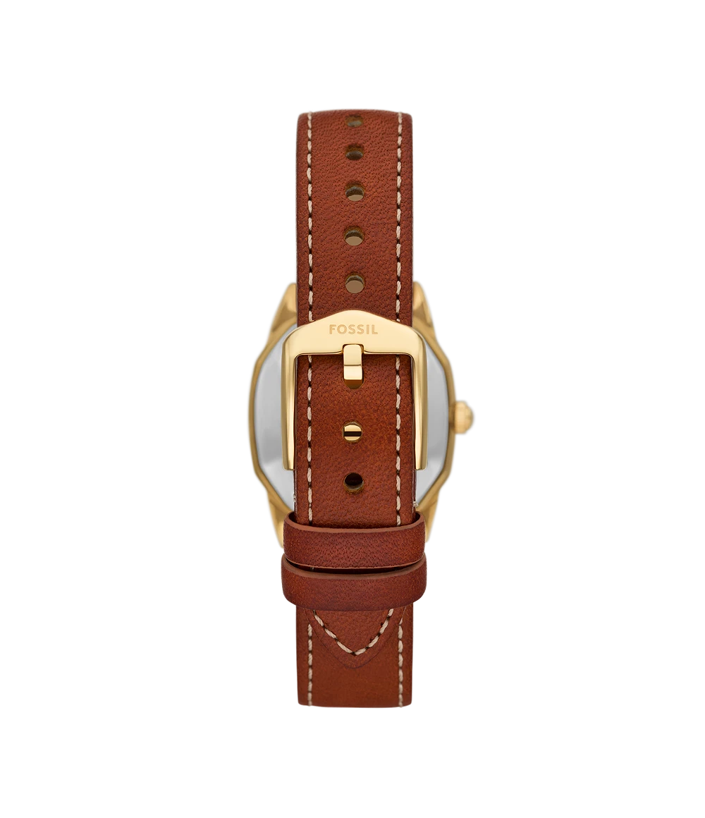 Harlow Three-Hand Brown Leather Watch - ES5364