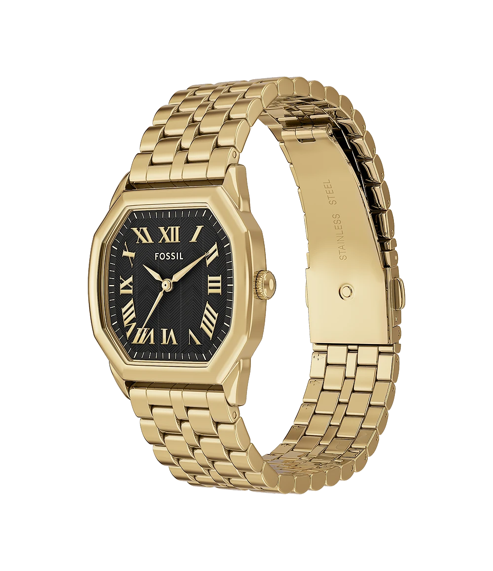 Harlow Three-Hand Gold-Tone Watch - ES5433