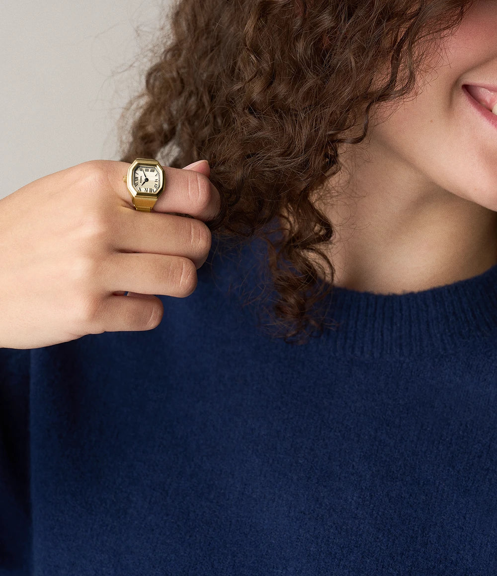 Harlow Watch Ring Two-Hand Gold - ES5446