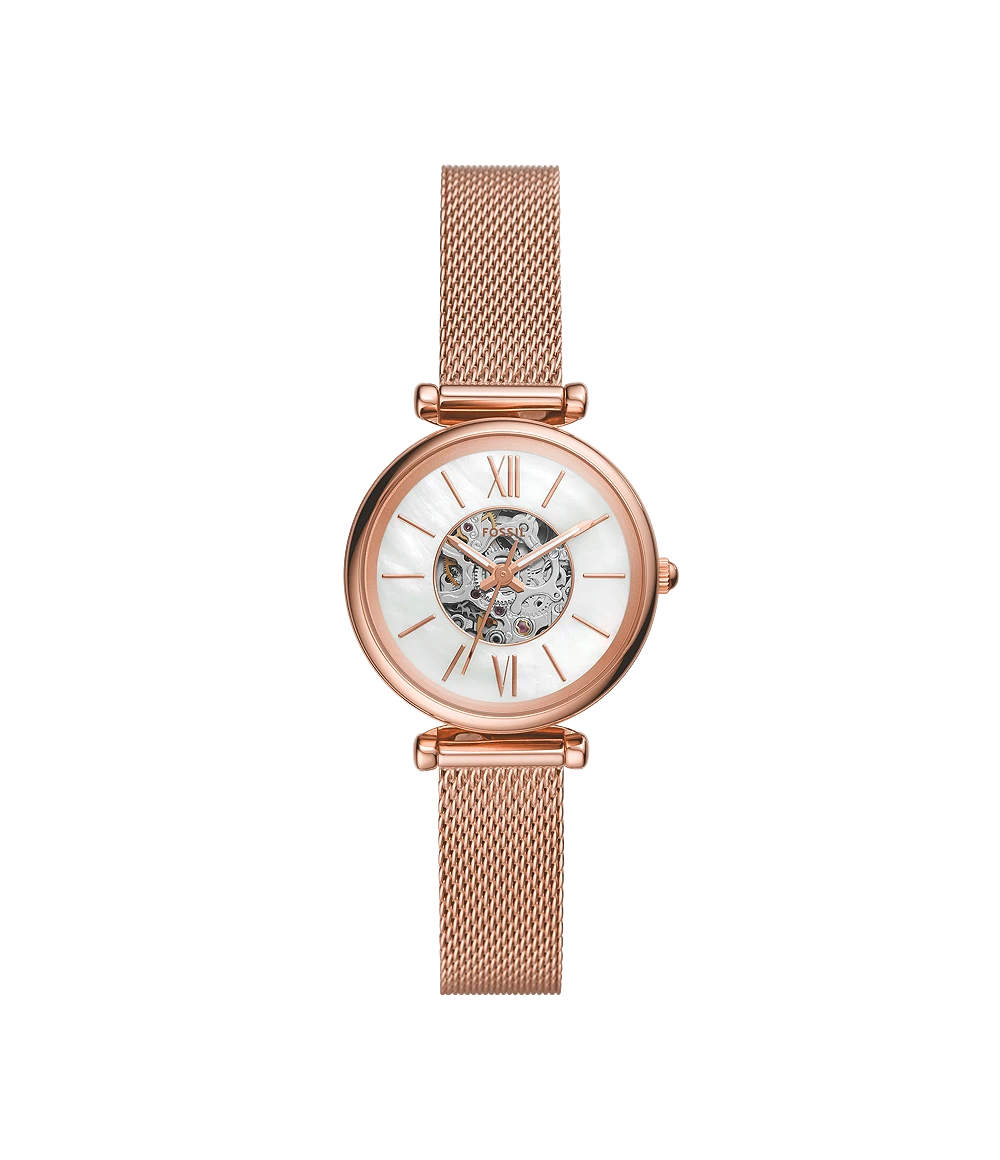 Carlie Mini Automatic Rose Gold Women - ME3188