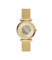 Carlie Automatic Gold Mesh Women - ME3250