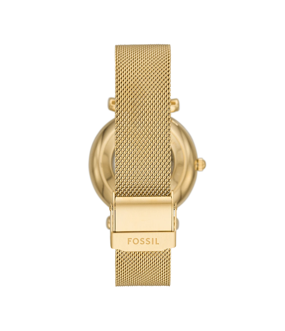Carlie Automatic Gold Mesh Women - ME3250